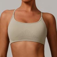 Sujetador deportivo sin costuras con espalda cruzada, agradable al tacto y de alta calidad para mujer - details 4