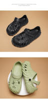 NOVEDAD DE VERANO 2022, zapatos grandes con agujeros para huellas dactilares para parejas, con parte inferior y punta suave, sandalias para hombres - details 15