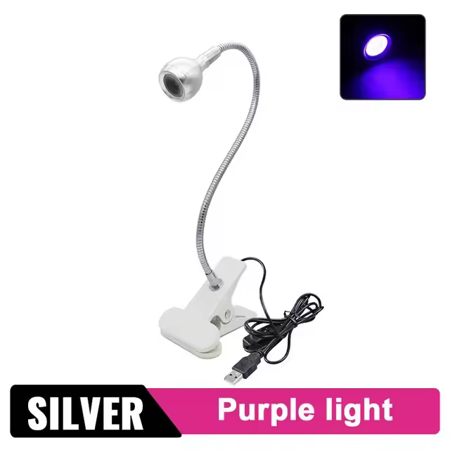 Secador de Uñas LED UV Portátil Mini Lámpara de Escritorio Flexible Herramienta de Manicura para Peluquería para Gel Polish Belleza - 1
