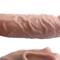 Juguetes sexuales reutilizables para hombres, Juguetes sexuales de tiempo para hombres, condones de silicona de castidad, funda de anillo de extensión - details 4