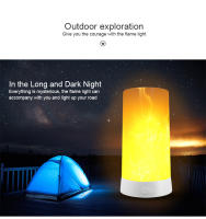 Bombilla de luz LED con efecto de llama, lámpara de Ambiente de llama decorativa parpadeante con carga USB, barra de fiesta de fuego vívido Artificial - details 13