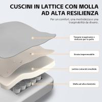 Silla Gaming Ergonómica Tejido de Alta Tecnología Silla de Oficina con Reposapiés Negro - details 9