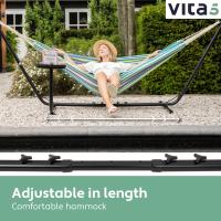 Hamaca de Acero Sólido Portátil Hamaca para 2 Personas con Mesa Auxiliar - details 70