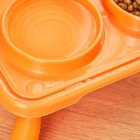 Cuencos dobles para comida de gato, cuenco de agua multifunción antideslizante, contenedor de comida para mascotas, cuenco de alimentación estable antideslizante para gatos, gatitos/cachorros/conejitos - details 9