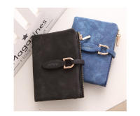 Nueva cartera corta para mujer, ultrafina, moda coreana, versátil, estilo fresco europeo y americano, monedero de cuero suave mate con cremallera - details 11