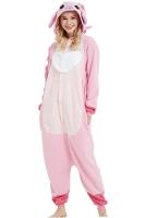 Mono de punto animal para mujer adulto Pijama azul mediano - details 1