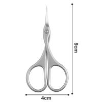 Cuchillo curvo de acero inoxidable con queratina, tijeras para cortar uñas, cejas, pestañas, piel seca, 1 pieza. - details 5