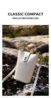 Bolso bandolera pequeño de cuero de primera calidad, estilo cubo vertical casual para teléfono móvil - details 0