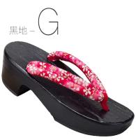 sh tradicional, zuecos Geta de madera, chanclas, sandalias al aire libre, anime japonés oriental floral, cosplay, paulownia mujer - details 13
