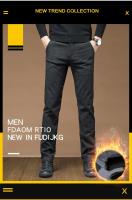 Pantalones informales gruesos de lana para hombre, nuevos pantalones cálidos rectos ajustados para invierno, pantalones informales de negocios para oficina, moda coreana para hombre - details 2