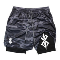 Pantalones Cortos de Verano para Hombres 2 en 1 Gimnasio Athletico Secado Rápido - details 1