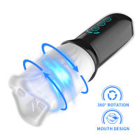 Vibrador Oral de Rotación Automática Placer Sensorial para Hombres Juguete de Entrenamiento de Placer Delayo Motion de Espiral - details 0