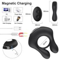 Anillo vibrador Leten para hombre, retrasa la eyaculación, erótico en pareja, anillos vibradores, juguetes sexuales para hombres - details 1