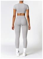 Pantalones de Yoga de cintura alta para mujer, pantalones para correr y Fitness, ropa externa, adelgazamiento, levantamiento de cadera, pantalones deportivos ajustados para ejercicio - details 19