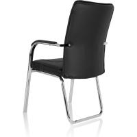 visitante Banda V Piel sintética Negro, Silla de confidente con Apoyabrazos, cómoda - details 1
