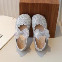 Zapatos de vestir para niñas, calzado de cuero con purpurina, diamantes de imitación, encaje, nudo de mariposa, Princesa, planos - details 13