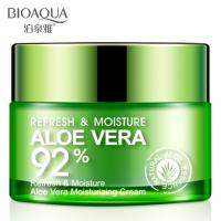 BIOAQUA crema facial de Aloe Vera hidratante crema de día hidratante profunda esencia vegetal nutritiva refresca el cuidado de la piel - details 0