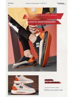 Zapatillas Deportivas de Estilo Chino Versátiles para Hombres Cerrado con Correa Elástica, Suela Gruesa, Moda en Tus Pies - details 0