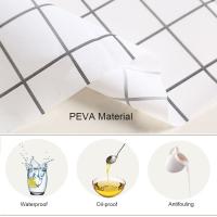Mantel de plástico PVC impermeable a prueba de aceite para mesa de comedor de cocina, cubierta rectangular impresa, antiincrustante - details 1
