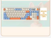 Langtu L98 teclado de tres modos de alto valor RGB con cable juego competitivo oficina escribiendo película inalámbrica teclado silencioso - details 5
