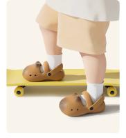 Feo lindo kapibara niños agujero zapatos niños y niñas verano anticolisión de dibujos animados fuera usando bolsa de playa cabeza zapatillas frescas - details 7