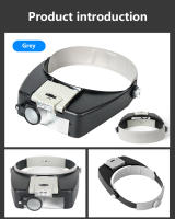 Lupa LED con diadema para lectura, gafas de aumento para casco de reparación artesanal, lupas dentales 1,0/1,5/3,5/10X - details 4