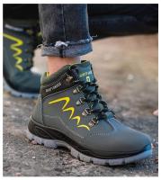 Botas con punta de acero para hombre, zapatos de trabajo indestructibles a prueba de taladros y golpes, botas de seguridad de invierno - details 8