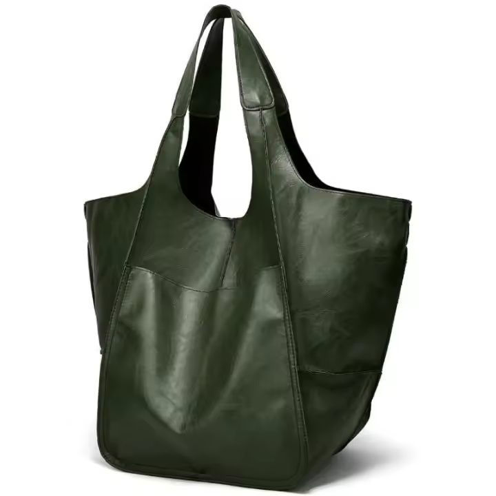 Bolsos de cuero de la Pu suave bolsos de mano para las mujeres bolsa de capacidad. - 1