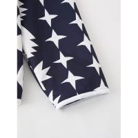 BUNO-Chaqueta de algodón reversible con estampado geométrico para mujer, chaqueta holgada de estilo callejero, informal, de un solo pecho, novedad de verano, 2025 - details 10