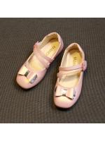 Zapatos de cuero para niñas, zapatillas planas de princesa con pajarita, zapatos de flores para niñas, zapatos planos informales para niños, zapatos de tacón bajo para baile y boda, suaves - details 25