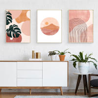 Pintura de Lienzo Abstracta de Hojas para Decoración de Habitación Arte de Pared Landscape para Sala de Estar Marca JUBEER Material Lienzo - details 5