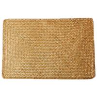 Tapete de lugar de algas marinas naturales, manteles individuales rectangulares de ratán tejidos a mano, tapete para taza de té de paja, agarradera, accesorios de vajilla de cocina - details 15