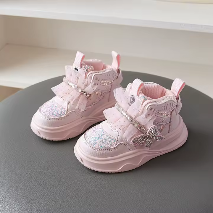 Nuevos medianos y pequeños niños y niñas zapatos deportivos con suelas suaves y antideslizantes - 1