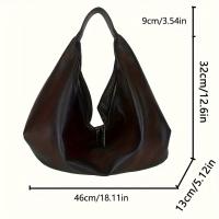 Bolso Hobo Vegano de Moda, Bolso de Hombro de Gran Capacidad, Bolso de Mano Casual para Mujer y Bolso Tote - details 5