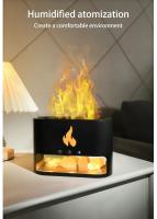 Nuevo Humidificador Chimenea Sal Cristalina Roca de Fuego 7 Colores Llama Luz Aroma Volcán Humidificador de Aire Difusor de Aceite Esencial para el Hogar - details 6