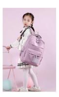 Mochila Escolar De Gran Capacidad Para Niñas, Morada, Rosa, Regalo Para Estudiantes De Primaria - details 16