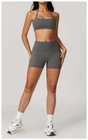 Conjunto de Shorts de Yoga de Cintura Alta Secado Rápido, Cómodo, Plegable, Belleza - details 20
