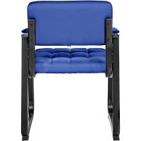 B Tapizada En Cuero Sintético I Silla De Espera con Reposabrazos I Silla Confidente con Base De Metal I Color:, Color:Negro - details 58