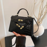 Cerradura texturizada portátil pequeño bolso cuadrado de las mujeres nuevo versátil clásico bolso de mensajero de hombro PU bolso Kelly de moda - details 27