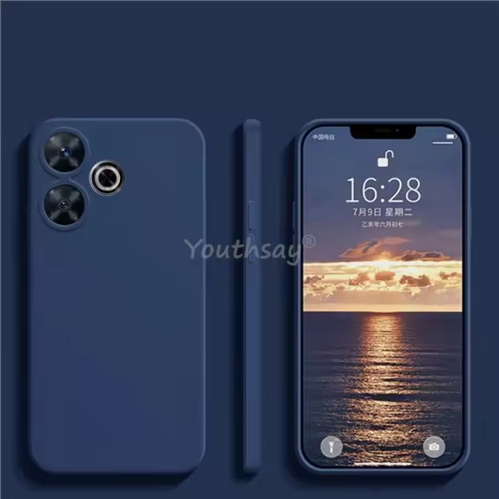 Xiaomi Redmi 13 Funda de Protector de Teléfono Mate de Silicona Líquida TPU A Prueba de Caídas - 1