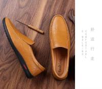 Zapatos deportivos planos para caminar de otoño para hombre de cuero genuino 2020, zapatos de conducción informales transpirables - details 5