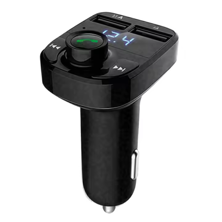 Transmisor FM Bluetooth para coche X8, reproductor MP3, cargador multifuncional, accesorios para coche - 1