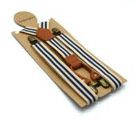4 clips de bronce para adultos de 2,5 centímetros, tirantes a rayas para hombre, accesorio retro de alta elasticidad para fiestas y bodas, para mujer - details 7