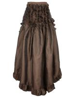 Vestido de fiesta punk gótico para mujer, peplum victoriano, vestido pirata, talla grande - details 10