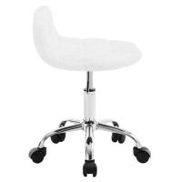 Taburete de Velvet para Oficina Giratorio de 360 Grados Espalda Baja Ajustable - details 2