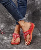 Women Open Toe Boho Casual Sandals Hollow Out Flip Flops Summer Wedge Sneakers Women's Footwear - details 11