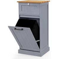 Armario para ropa sucia, cesto de madera para ropa sucia con 1 cajón, armario de suelo con cesta extraíble de lavandería, para baño, lavandería, 40x37x82cm - details 9