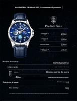 Nuevo reloj multifunción luminoso suizo para hombre, reloj de cuarzo resistente al agua - details 0