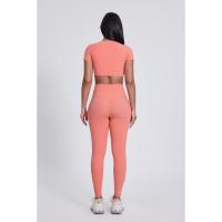 Pantalones de yoga de alto rendimiento, adecuados para mujeres, leggings de yoga transpirables que absorben la humedad, bolsillos laterales, ideales para ropa deportiva - details 11