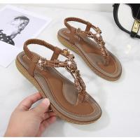 Sandalias de Tacón Alto de Verano 2025 Estilo Bohemio Chic de Madera Tejida Talla Grande - details 39